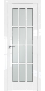 Межкомнатная дверь Profildoors 102L Белый люкс Стекло матовое