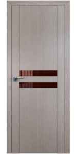 Межкомнатная дверь Profildoors 2.03XN Стоун Стекло Коричневый лак
