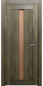 Межкомнатная дверь STATUS OPTIMA 134 ВИНТАЖ Стекло сатинато бронза