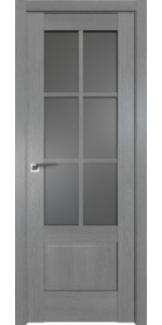 Межкомнатная дверь Profildoors 103XN Грувд серый Стекло Графит