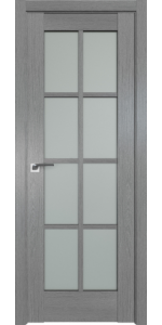 Межкомнатная дверь Profildoors 101XN Грувд серый Стекло матовое