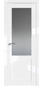 Межкомнатная дверь Profildoors 2.17L Белый люкс Стекло Графит