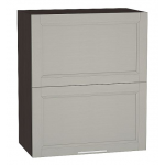 Прямая кухня Сканди-01 Grey Softwood/ Венге - Шкаф верхний горизонтальный с подъемным механизмом Ш600 Венге/Grey Softwood