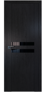 Межкомнатная дверь Profildoors 2.03XN Дарк браун Стекло Черный лак