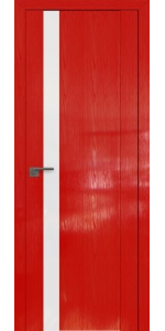 Межкомнатная дверь Profildoors 62STP Pine Red glossy Стекло Белый лак