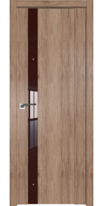 Межкомнатная дверь Profildoors 62XN Салинас светлый Стекло Lacobel Коричневый лак