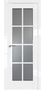 Межкомнатная дверь Profildoors 101L Белый люкс Стекло графит