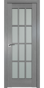 Межкомнатная дверь Profildoors 102XN Грувд серый Стекло матовое