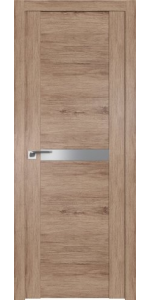 Межкомнатная дверь Profildoors 2.01XN Салинас светлый Стекло Серебряный лак