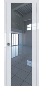 Межкомнатная дверь Profildoors 8L Белый люкс Стекло Триплекс Зеркальный