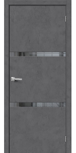Межкомнатная дверь Браво-2.55 Slate Art / Mirox Grey