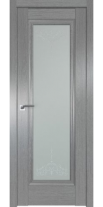 Межкомнатная дверь Profildoors 2.35XN Грувд серый Стекло франческо кристалл