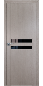 Межкомнатная дверь Profildoors 2.03XN Стоун Стекло Черный лак