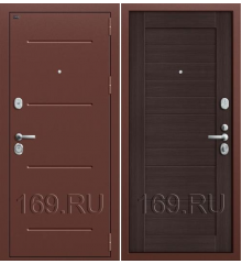 Дверь входная металлическая Groff «Т2-221» New Антик Медь/Wenge Veralinga