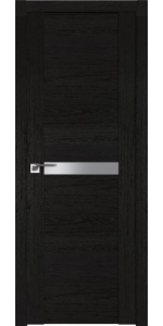 Межкомнатная дверь Profildoors 2.01XN Дарк браун Стекло Серебряный лак