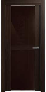 Межкомнатная дверь STATUS TREND 422 ОРЕХ Лакобель коричневое