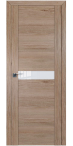 Межкомнатная дверь Profildoors 2.05XN Салинас светлый Стекло Белый лак