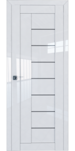 Межкомнатная дверь Profildoors 17L Белый люкс Стекло Графит