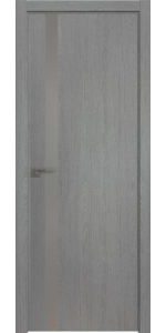 Межкомнатная дверь Profildoors 6ZN Грувд серый Серебряный лак