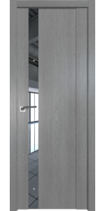 Межкомнатная дверь Profildoors 62XN Грувд серый Стекло Зеркало
