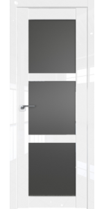 Межкомнатная дверь Profildoors 2.13L Белый люкс Стекло Графит