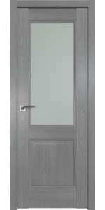 Межкомнатная дверь Profildoors 90XN Грувд серый Стекло матовое