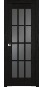 Межкомнатная дверь Profildoors 102XN Дарк браун Стекло Графит