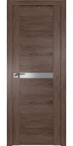Межкомнатная дверь Profildoors 2.01XN Салинас темный Стекло Серебряный лак