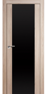Межкомнатная дверь Profildoors 8X Капуччино Мелинга Черный триплекс