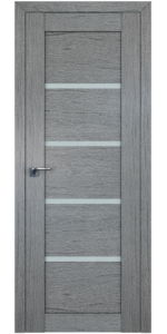 Межкомнатная дверь Profildoors 2.09XN Грувд серый Стекло матовое