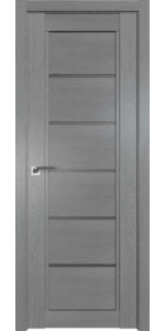 Межкомнатная дверь Profildoors 2.76XN Грувд серый Стекло Графит
