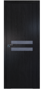 Межкомнатная дверь Profildoors 2.03XN Дарк браун Стекло Серебряный лак