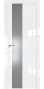 Межкомнатная дверь Profildoors 5LK Белый люкс Стекло Серебряный лак