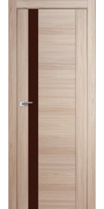 Межкомнатная дверь Profildoors 62X Капуччино Мелинга Стекло Коричневый лак