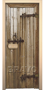 Дверь для бани и сауны Дерево "Glassjet"