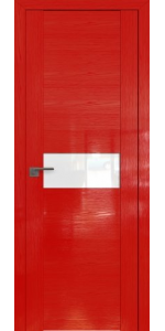 Межкомнатная дверь Profildoors 2.05ST Pine Red glossy Стекло Белый лак