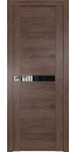 Межкомнатная дверь Profildoors 2.01XN Салинас темный Стекло Черный лак