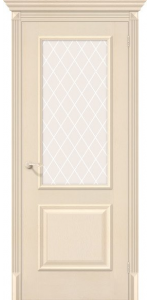Межкомнатная дверь BRAVO Классико-13 Virgin СТ-White Сrystal