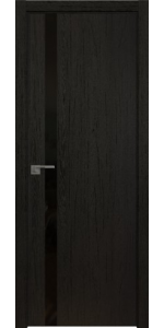 Межкомнатная дверь Profildoors 6ZN Дарк браун Черный лак