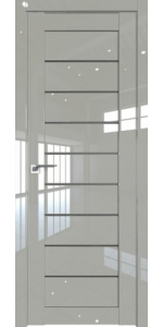 Межкомнатная дверь Profildoors 73L Галька люкс Стекло графит
