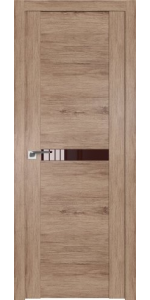 Межкомнатная дверь Profildoors 2.01XN Салинас светлый Стекло Коричневый лак