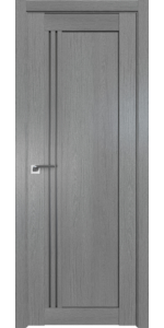 Межкомнатная дверь Profildoors 2.50XN Грувд серый Стекло Графит