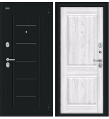 Дверь входная металлическая Некст Kale Букле черное/Riviera Ice