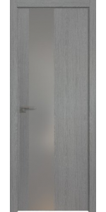 Межкомнатная дверь Profildoors 5ZN Грувд серый Серебряный лак