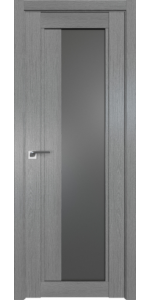 Межкомнатная дверь Profildoors 2.72XN Грувд серый Стекло Графит