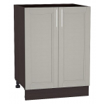 Прямая кухня Сканди-03 Grey Softwood / Венге - Шкаф нижний с 2 дверцами «Сканди» Ш600 (Венге/Grey Softwood)