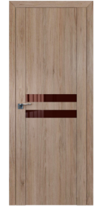 Межкомнатная дверь Profildoors 2.03XN Салинас светлый Стекло Коричневый лак