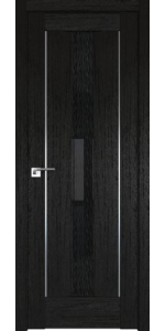 Межкомнатная дверь Profildoors 2.48XN Дарк браун Стекло Дождь черный