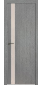 Межкомнатная дверь Profildoors 6ZN Грувд серый Перламутровый лак