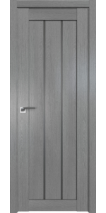 Межкомнатная дверь Profildoors 49XN Грувд серый Стекло Графит